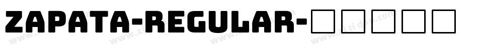 Zapata-Regular字体转换