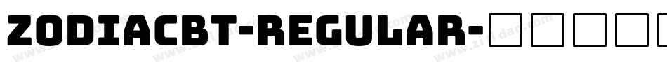 ZodiacBT-Regular字体转换