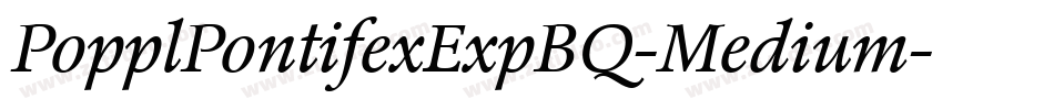 PopplPontifexExpBQ-Medium字体转换