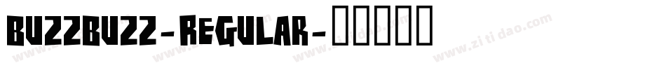 BuzzBuzz-Regular字体转换