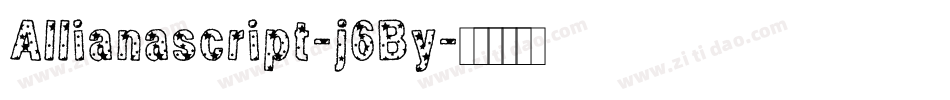Allianascript-j6By字体转换