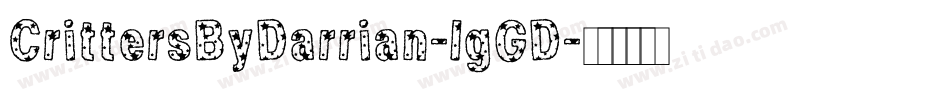 CrittersByDarrian-lgGD字体转换