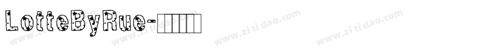 LotteByRue字体转换