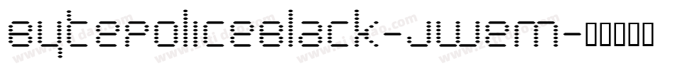 BytePoliceBlack-jweM字体转换