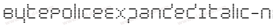 BytePoliceExpandedItalic-nPOP字体转换