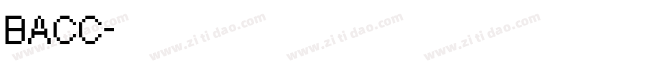BACC字体转换