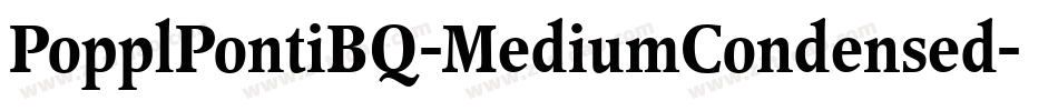PopplPontiBQ-MediumCondensed字体转换