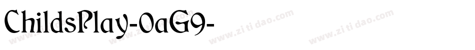 ChildsPlay-0aG9字体转换