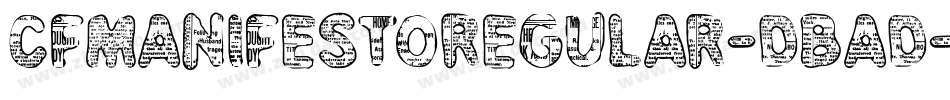 CfManifestoRegular-DBad字体转换