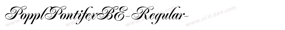 PopplPontifexBE-Regular字体转换