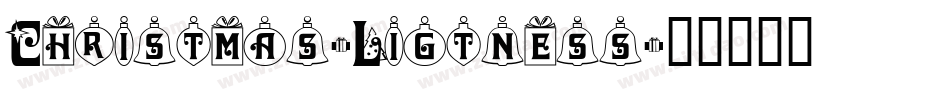 Christmas-Ligtness字体转换
