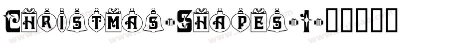 Christmas-Shapes-1字体转换