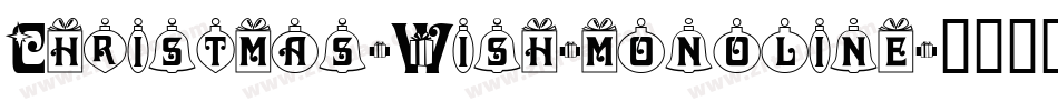 Christmas-Wish-monoline字体转换
