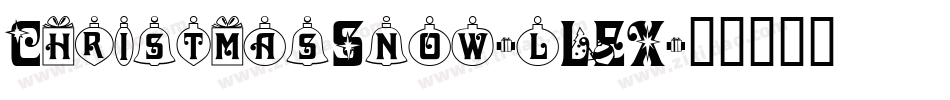 ChristmasSnow-lLEX字体转换