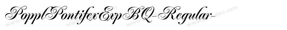 PopplPontifexExpBQ-Regular字体转换