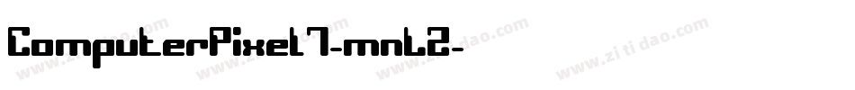 ComputerPixel7-mnL2字体转换