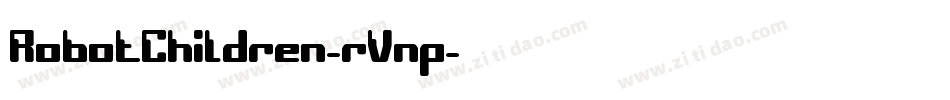 RobotChildren-rVnp字体转换