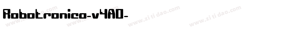 Robotronica-v4AO字体转换