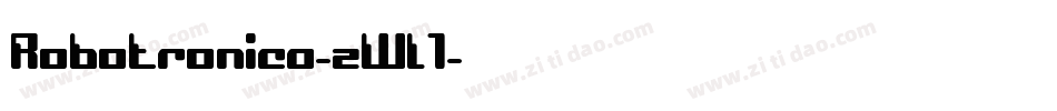 Robotronica-zWl1字体转换
