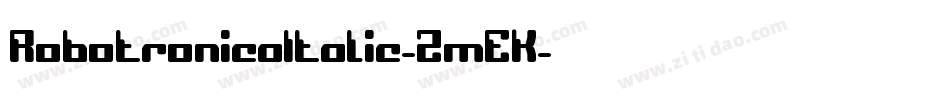 RobotronicaItalic-2mEK字体转换
