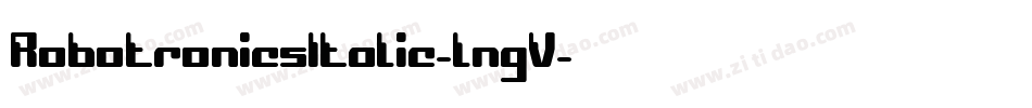 RobotronicsItalic-lngV字体转换