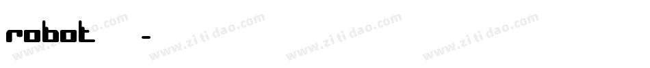 robot字体字体转换
