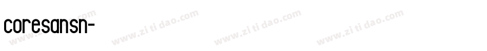 coresansn字体转换