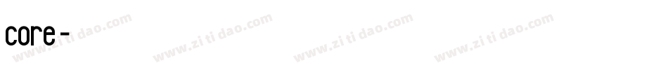 core字体字体转换