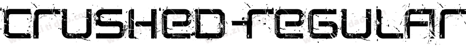 Crushed-Regular字体转换