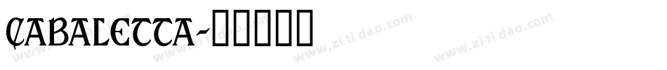 Cabaletta字体转换