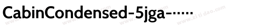CabinCondensed-5jga字体转换