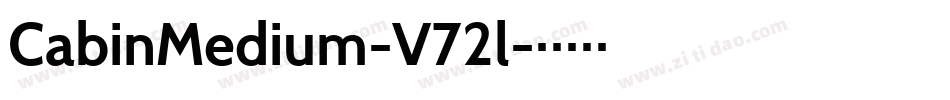 CabinMedium-V72l字体转换