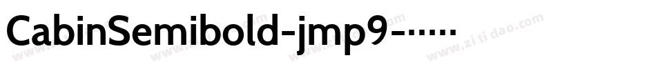 CabinSemibold-jmp9字体转换