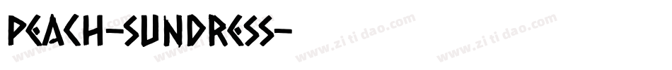 peach-sundress字体转换