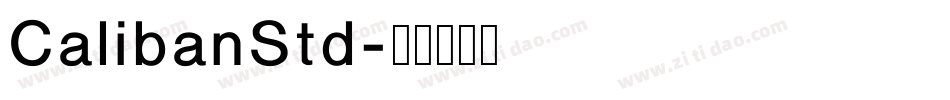 CalibanStd字体转换