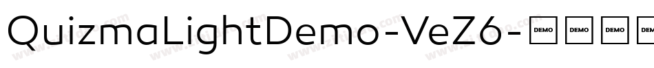 QuizmaLightDemo-VeZ6字体转换