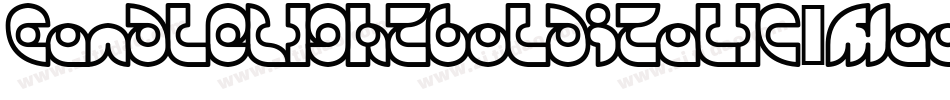 CandleLightBoldItalic-maax字体转换
