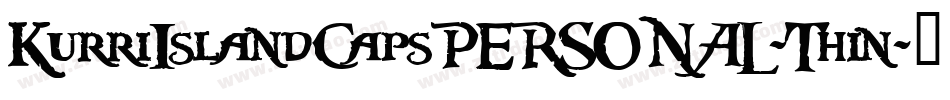 KurriIslandCapsPERSONAL-Thin字体转换