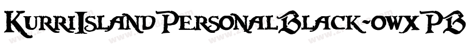 KurriIslandPersonalBlack-owxPB字体转换