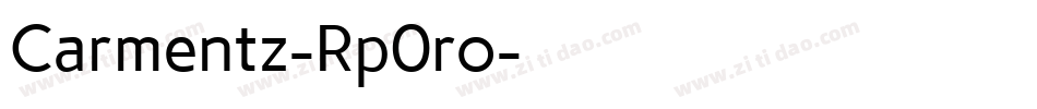 Carmentz-Rp0ro字体转换