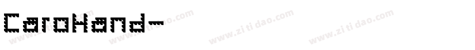 CaroHand字体转换