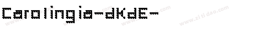 Carolingia-dKdE字体转换