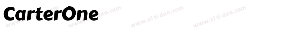 CarterOne字体转换