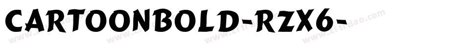 CartoonBold-Rzx6字体转换