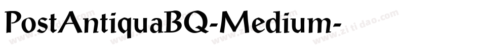 PostAntiquaBQ-Medium字体转换