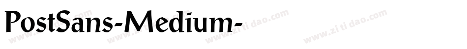 PostSans-Medium字体转换