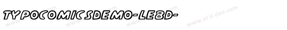 TypoComicsDemo-le8d字体转换