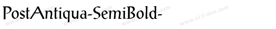 PostAntiqua-SemiBold字体转换