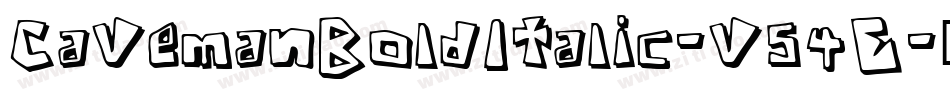 CavemanBoldItalic-v54E字体转换