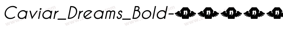 Caviar_Dreams_Bold字体转换